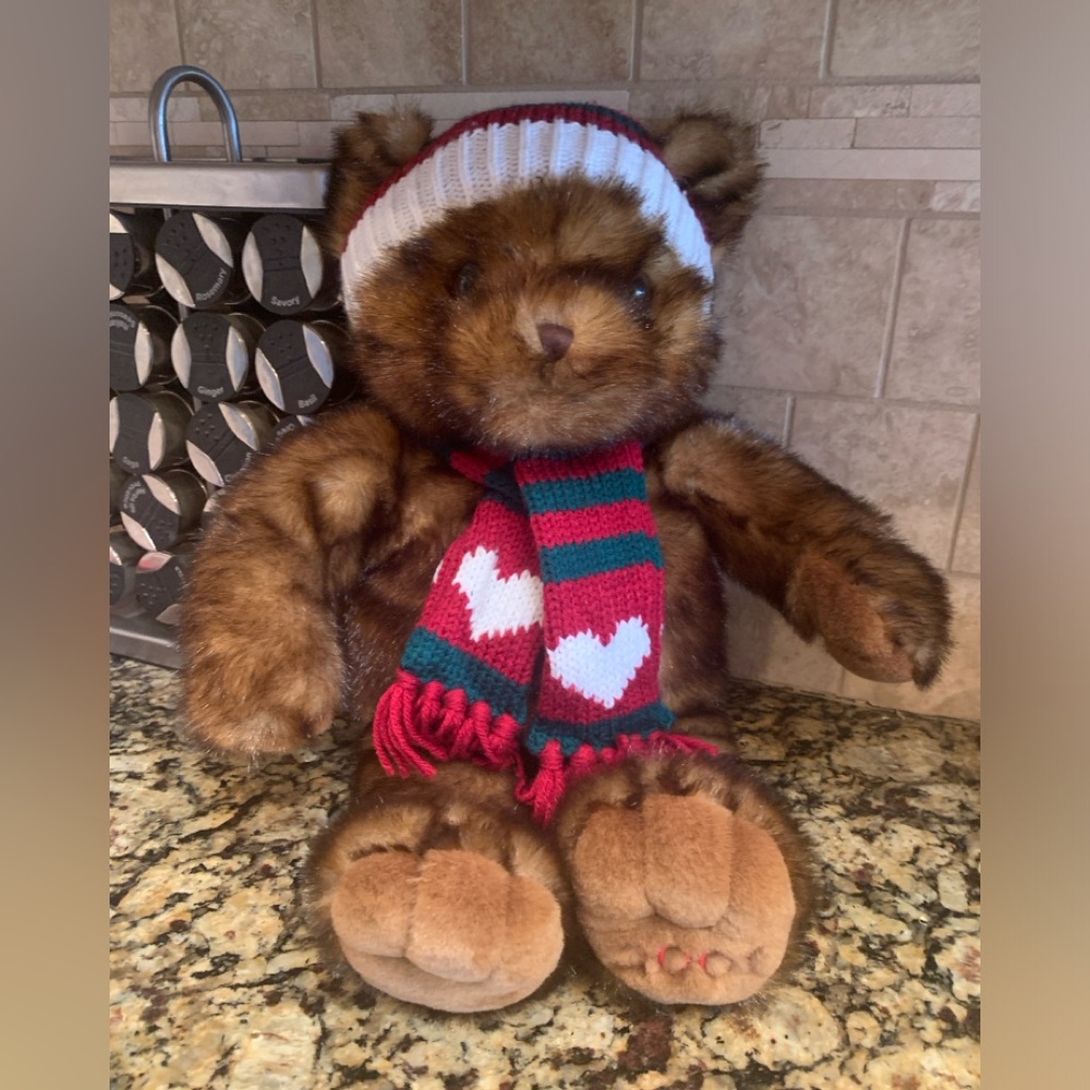 Vintage Dillard’s Christmas Teddy Bear